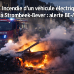 Incendie d’un véhicule électrique à Strombeek-Bever : alerte BE-Alert