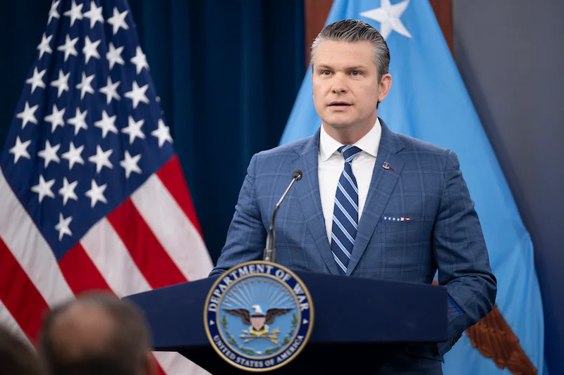 Amerikaanse minister van Defensie Pete Hegseth