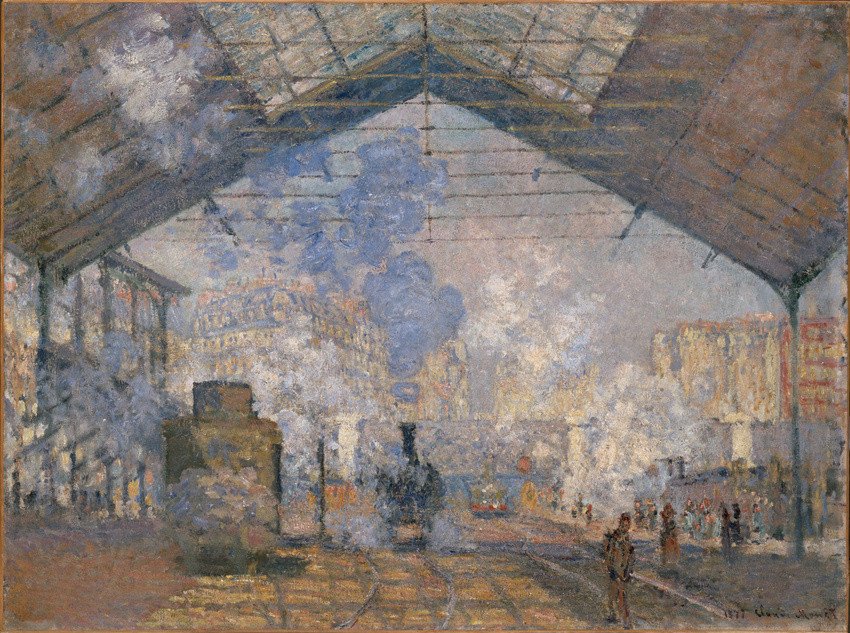 Claude Monet, La Gare Saint-Lazare, 1877, huile sur toile, 75 x 105 cm, Paris, musée d’Orsay. ©Photo de presse RMN.
