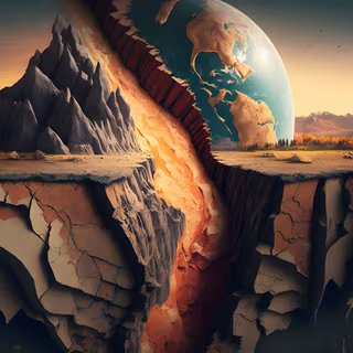 L'initiation du processus de subduction remonterait à 3,5 milliards d'années (image générée par IA). © tynza, adobe stock