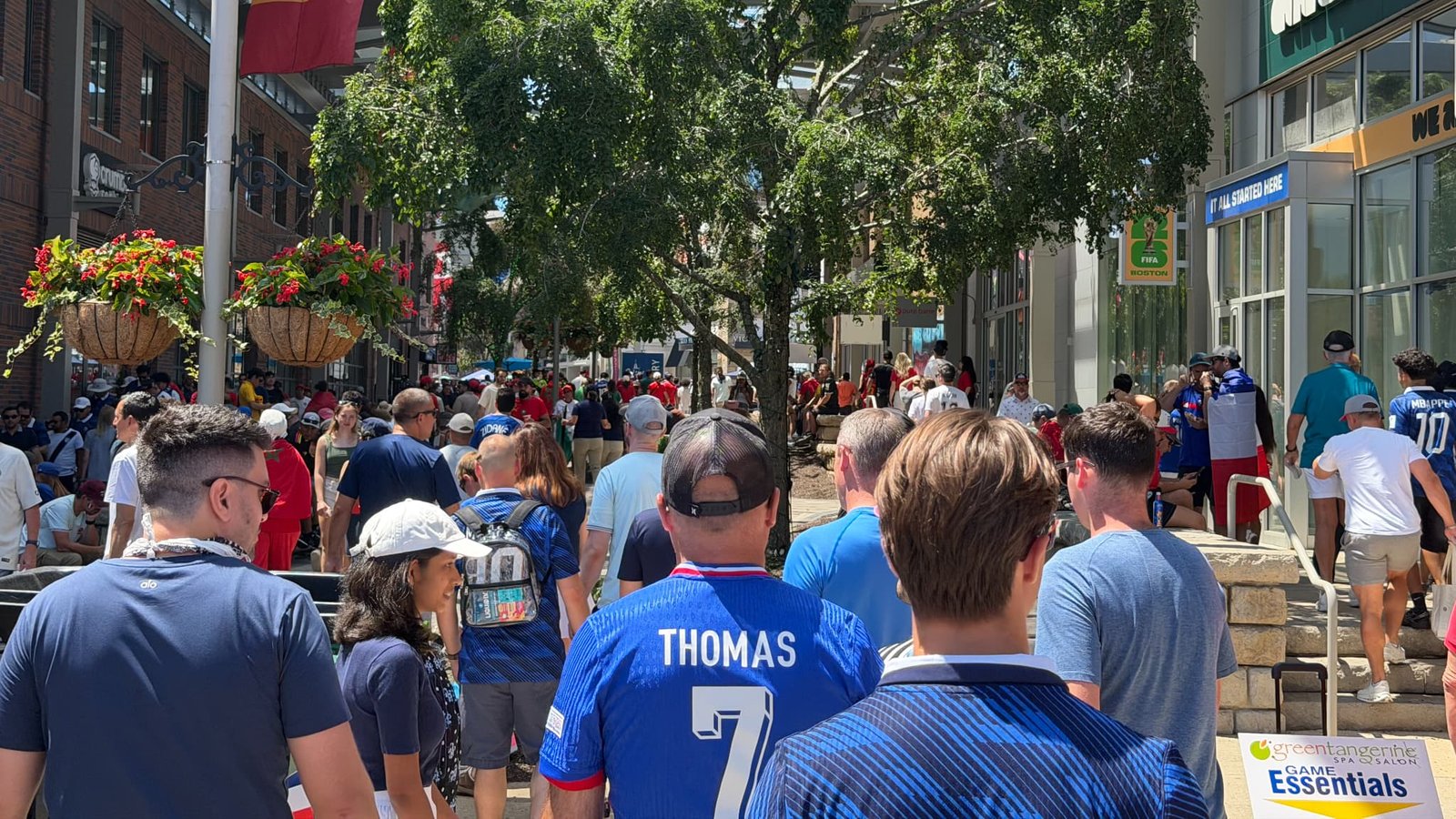 Coupe du monde 2026 - Les supporters des Bleus arrivent au stade de Foxborough, le 9 juillet 2026