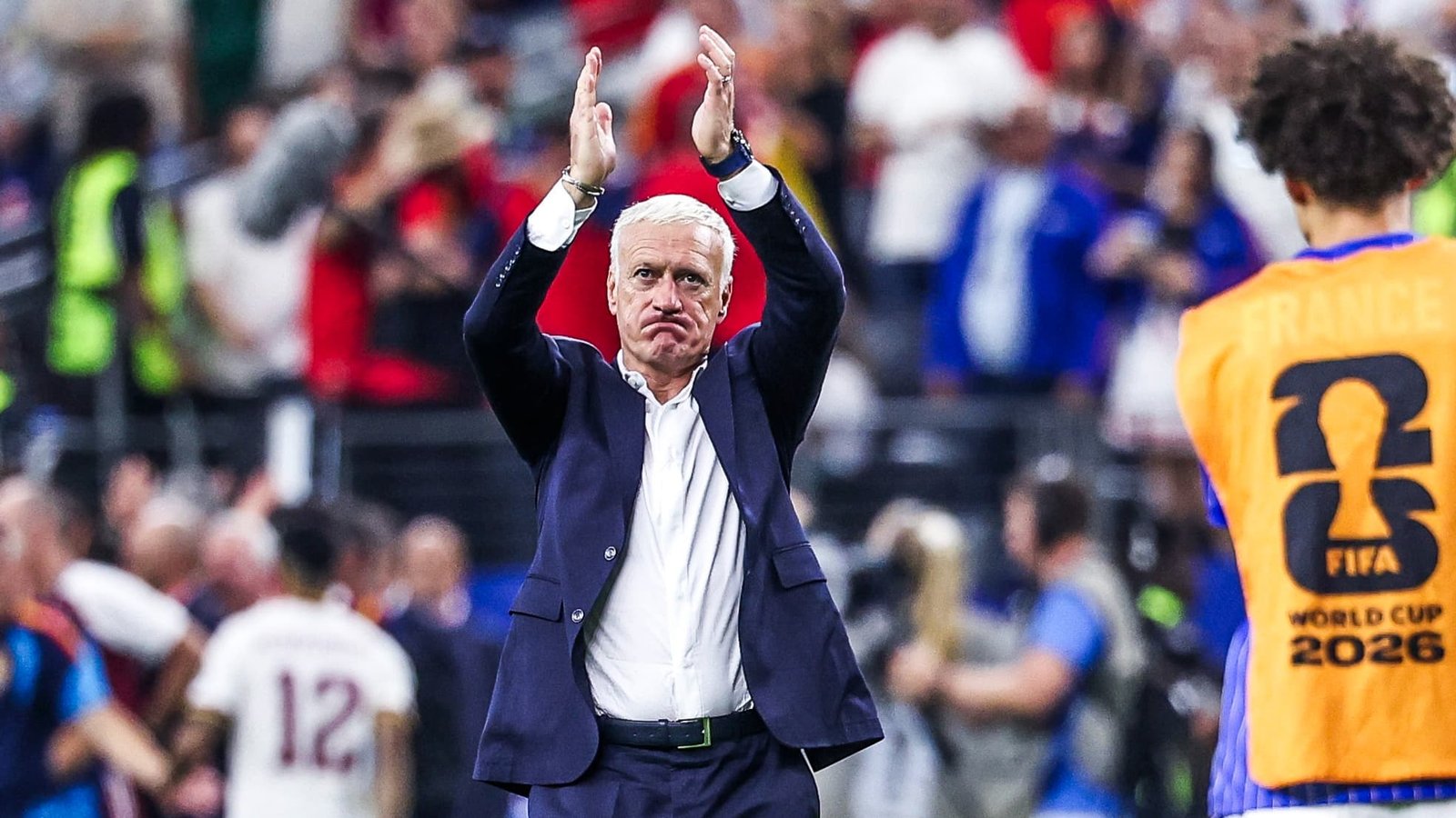 Didier Deschamps après la demi-finale de Coupe du monde France-Espagne le 14 juillet 2026 à Dallas 