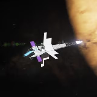 Nasa : voici la stupéfiante prouesse technique réalisée pour la future flotte d'hélicoptères martiens 3 Vue d'artiste du SR-1 Freedom, un vaisseau à propulsion nucléaire. © Nasa