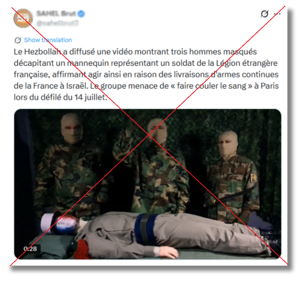 Un faible nombre de comptes a relayé cet infox, possiblement amplifiée artificiellement.