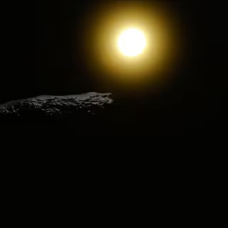 Selon Avi Loeb, astrophysicien à l’université de Harvard (États-Unis), « ’Oumuamua nous a apporté la preuve de l’existence de civilisations extraterrestres intelligentes. Illustration de l'objet ‘Oumuamua. © naturalearth2, Adobe Stock