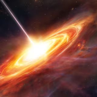 « Une mosaïque de mosaïques de mosaïques » : les coulisses de cette photo de la Voie lactée avec 60 millions d’étoiles ! 2 Vue d'artiste d'un quasar. © ESA