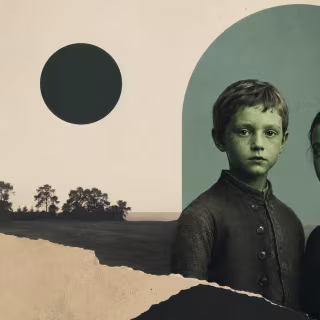 Pourquoi la Mary Celeste est-elle devenue le navire fantôme le plus célèbre de l’Histoire ? 1 Deux enfants à la peau verte surgissent de nulle part… et leur histoire reste inexpliquée. Image générée à l'aide d'un outil IA. © Xavier Demeersman, ChatGPT