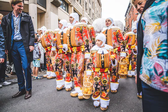 Les Gilles de Strépy treden op op de gentse feesten
